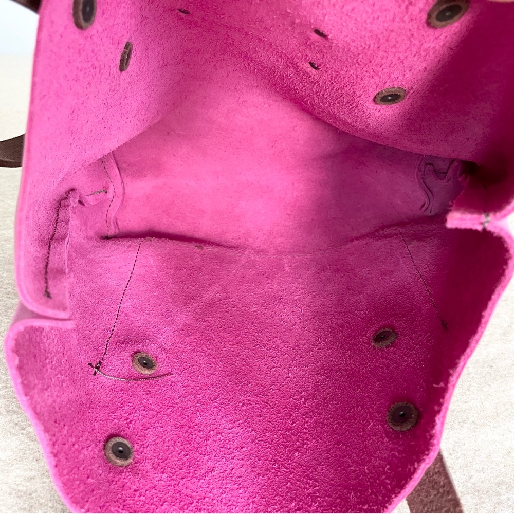 Speckled Fawns handmade leather tote bag - Picture 7 of 8